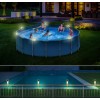 6 Adet Metal Kasa Güneş Enerjili Dış Mekan Bağlamalı Solar Aydınlatma Bahçe - Balkon Ledi RGB LED