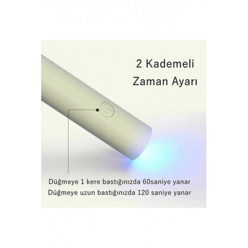 Yeni Tasarım Mini El Tipi Taşınabilir 3 W Usb Şarjlı Yeşil Tırnak Oje Kurutucu Ultraviyole Mor Işık