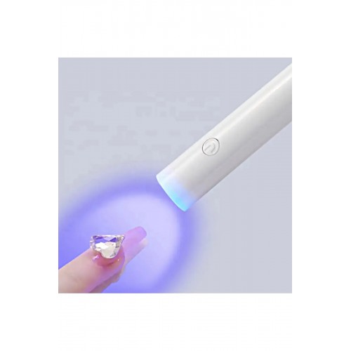 Yeni Tasarım Mini El Tipi Taşınabilir 3 W Usb Şarjlı Beyaz Tırnak Oje Kurutucu Ultraviyole Mor Işık
