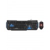 Hyk-46 Gamy Combo Siyah USB Mavi Tuşlu Q Gaming Oyuncu Klavye + Mouse Set