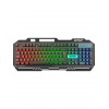 HKM-X86 Quın Siyah USB Gökkuşağı Zemin Aydınlatmalı Gaming Oyuncu Klavye + Mouse Set