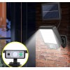 F72 Güneş Enerjili Cob LED Solar Panel Güneş Enerjili 3 Mod Harekete Duyarlı Duvar Lambası / sokak Lambası 3.5 mt Kablo