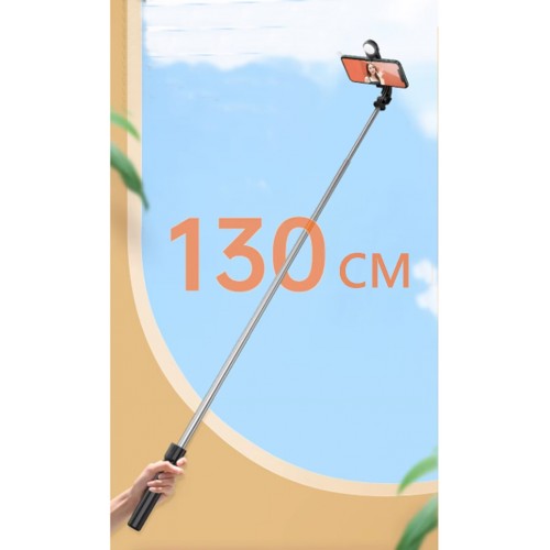 K8 Led 3in1 Bluetooth Kumandalı 130cm Tripod Telefon Tutuculu Led ışıklı Selfie Çubuğu Telefon Tripodu Monopod
