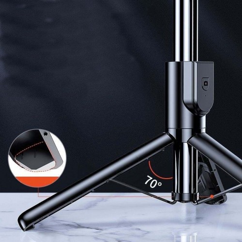 K8 Led 3in1 Bluetooth Kumandalı 130cm Tripod Telefon Tutuculu Led ışıklı Selfie Çubuğu Telefon Tripodu Monopod