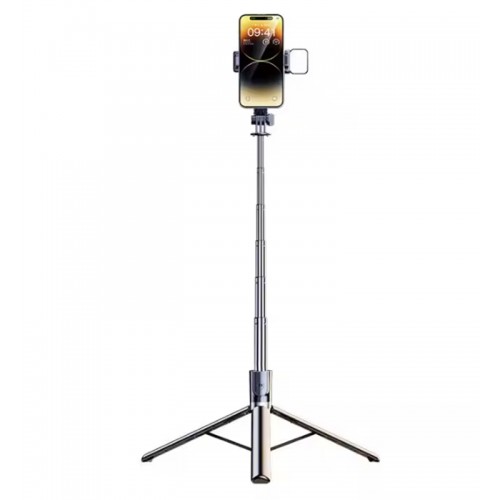 K8 Led 3in1 Bluetooth Kumandalı 130cm Tripod Telefon Tutuculu Led ışıklı Selfie Çubuğu Telefon Tripodu Monopod