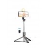 K9 Led 3in1 Led Işıklı Bluetooth Kumandalı 170 Cm Tripod Telefon Tutuculu Selfie Çubuğu + Tripodu K9LED