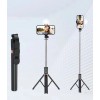 K9 Led 3in1 Led Işıklı Bluetooth Kumandalı 170 Cm Tripod Telefon Tutuculu Selfie Çubuğu + Tripodu K9LED