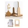 Gaman El Aynası Masa Aynası Makyaj Aynası Ayarlanabilir Kare Makeup Mirror 18cm