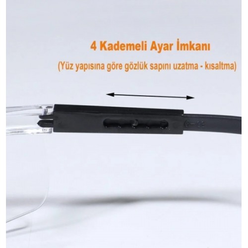12 Adet iş Güvenlik Gözlüğü Dayanıklı Ayarlı Şeffaf Koruyucu Laboratuvar Gözlüğüv