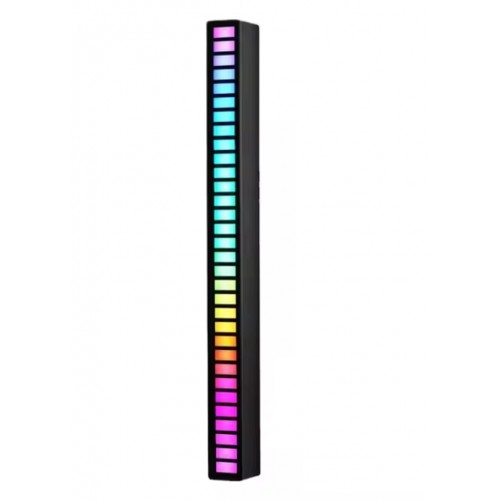 Rgb Çubuk Sese Duyarlı Ekolayzer (ŞARJLI-TAŞINABİLİR) Siyah