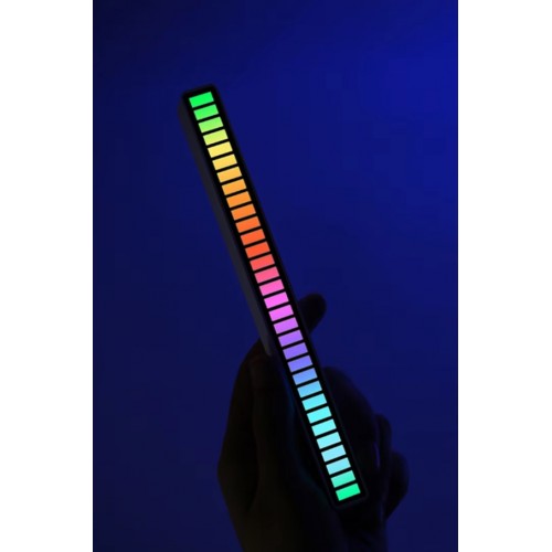 Rgb Çubuk Sese Duyarlı Ekolayzer (ŞARJLI-TAŞINABİLİR) Siyah