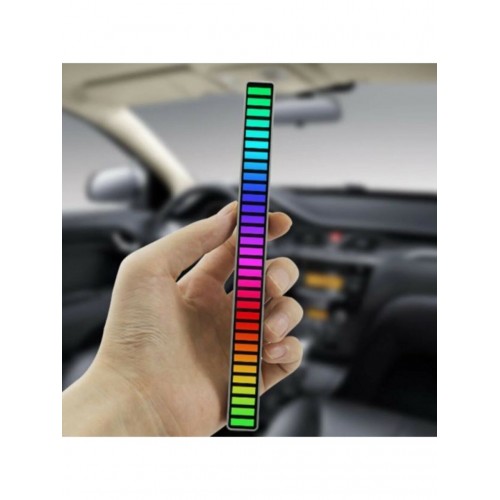 Rgb Çubuk Sese Duyarlı Ekolayzer (ŞARJLI-TAŞINABİLİR) Siyah