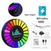 Rgb Bluetoothlu Sese Duyarlı Ekolayzer LED Işık ( Araç Içi Torpido ve Gamerlar Uyumlu ) 1 adet