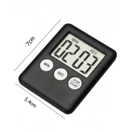 Gaman Gmn-1115 Alarmlı Dijital Zamanlayıcı Kronometre, Geri Sayım Özellikli, Mıknatıslı, 100 Dk, 7x5.4cm