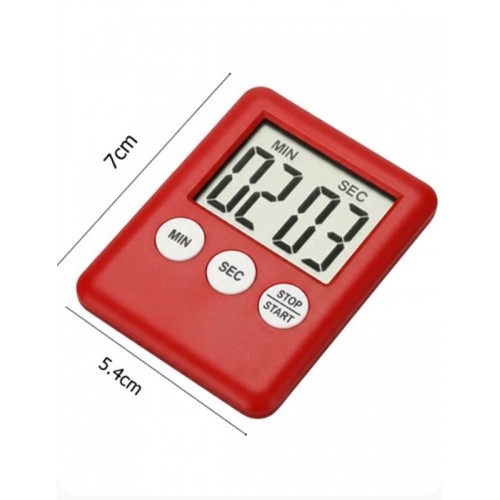 Gaman Gmn-1115 Alarmlı Dijital Zamanlayıcı Kronometre, Geri Sayım Özellikli, Mıknatıslı, 100 Dk, 7x5.4cm