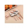 Rose Gold Çantalı Taşınabilir Kişisel Bakım Seti Paslanmaz Çelik Cımbız - Manikür&pedikür Seti N0-2-3
