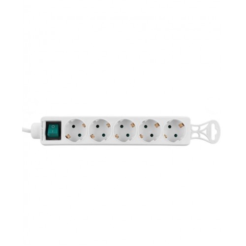Tam Bakır Akım Korumalı 1.5M 5Li Priz Çoklayıcı Spg-F05 306Joule Flat Soket 3G 1.0Mm