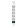 Tam Bakır Akım Korumalı 1.5M 5Li Priz Çoklayıcı Spg-F05 306Joule Flat Soket 3G 1.0Mm