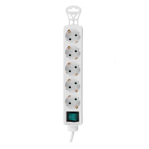 Tam Bakır Akım Korumalı 1.5M 5Li Priz Çoklayıcı Spg-F05 306Joule Flat Soket 3G 1.0Mm