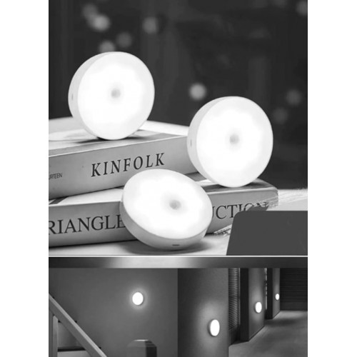 Koridor Ve Merdiven için Şarjlı Hareket Sensörlü Usb Şarjlı Beyaz Led Işık Lamba