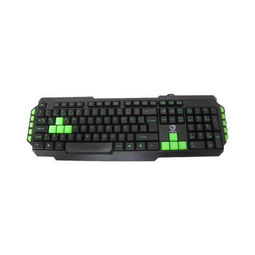Hyk-46 Gamy USB Gaming Oyuncu Klavyesi - Standart Q Klavye ( Yeşil-Siyah)