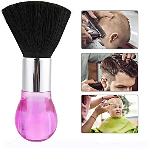 Topuzlu Berber/kuaför Ense fırçası / Kıl Temizleme Fırçası PEMBE Renkli
