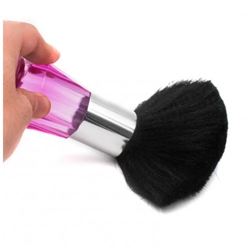 Topuzlu Berber/kuaför Ense fırçası / Kıl Temizleme Fırçası PEMBE Renkli
