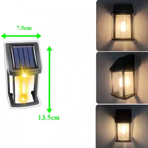 SL-08 2 Adet Dekoratif Bağ Bahçe Balkon Dış Mekan İçin Solar Güneş Enerjili Dekoratif Lamba - Aydınlatma