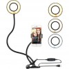 3 Renk Işıklı Parlaklığı Ayarlanablir Led Ring Light Youtuber Light Stüdyo Işığı Akrobat Led Masa Lambası