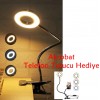 3 Renk Işıklı Parlaklığı Ayarlanablir Led Ring Light Youtuber Light Stüdyo Işığı Akrobat Led Masa Lambası