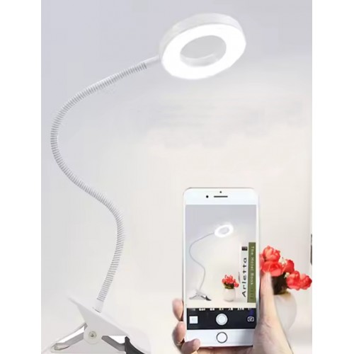 Beyaz Kasa 9 Mod Led Çok Fonksiyonlu Akrobat Masa Lambası Şiddeti Ayarlanabilir 3 Farklı Işık Rengi Usb Girişli