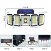 300 Led Güneş Enerjili 3 Mod Kumandalı 3 Metre Kablolu Kaliteli Sensörlü Solar Sokak Lambası