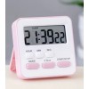 Zk-2206 Alarmlı Dijital Öğrenci Sınav Kronometresi 24 Saat İleri ve Geri Sayım Cihazı Saat + Alarm ( Beyaz-Pembe)
