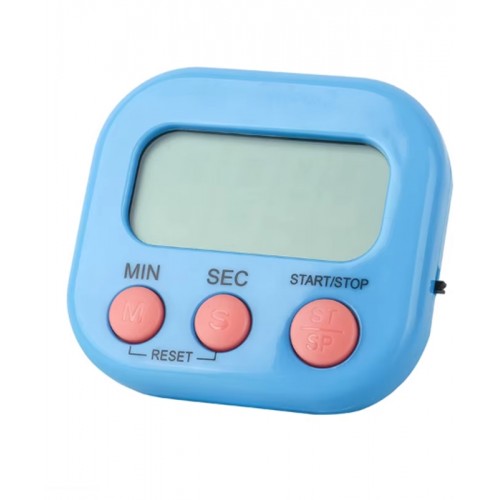 JS-188 Mini Dijital Öğrenci Sınav Kronometresi 100Dk İleri veya Geri Sayım Cihazı - 2 Kademeli Kronometre ( MAVİ )