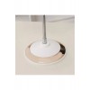 Ayaklı Çift Taraflı Büyüteçli Beyaz Gold Yuvarlak Esnek Spral Ayaklı Ayna