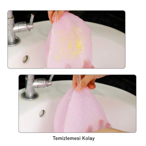 Kolay Uygulanan Pembe Delikli Silikon Saç Boyama Bonesi+Tığ ile Birlikte Röfle Bonesi ( PEMBE )