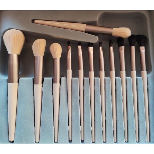 Morandi Series Büyük Boy Özel Kaliteli Kutulu 12 Parça Makyaj Fırçası Seti