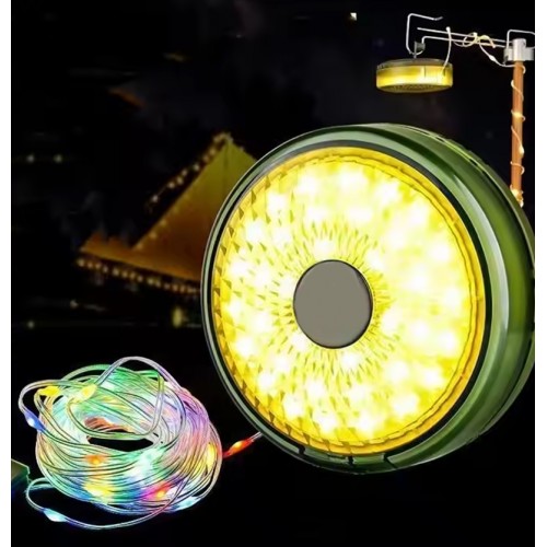 Makara Sistem Ip Led - Fener / Şarjlı Işık Kamp Lambası- Taşınabilir 10mt Led Işık Rgb Günışğı Renk