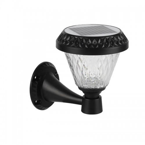 Kumandalı Güneş Enerjili Solar Duvara Monte Bahçe LED Aydınlatma Armatürü Rgb + Beyaz + Gün Işığı