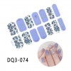10 Adet Kolay Uygulanabilir Kendinden Yapışkanlı Suya Dış etkenlere Dayanıklı Desenli Tırnak Sticker DQ:71-80