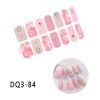 10 Adet Kolay Uygulanabilir Kendinden Yapışkanlı Suya Dış etkenlere Dayanıklı Desenli Tırnak Sticker DQ:81-90