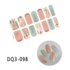 10 Adet Kolay Uygulanabilir Kendinden Yapışkanlı Suya Dış etkenlere Dayanıklı Desenli Tırnak Sticker DQ:91-100