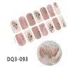 10 Adet Kolay Uygulanabilir Kendinden Yapışkanlı Suya Dış etkenlere Dayanıklı Desenli Tırnak Sticker DQ:91-100