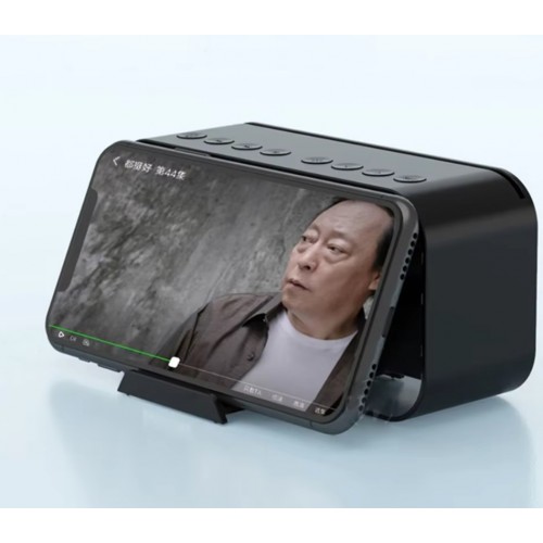 K-10 Bluetoothlu Mp3 Müzik Çalar Fm Radyolu - Alarmlı Dijital Masa Saati / Termometre Özellikli