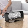K-10 Bluetoothlu Mp3 Müzik Çalar Fm Radyolu - Alarmlı Dijital Masa Saati / Termometre Özellikli