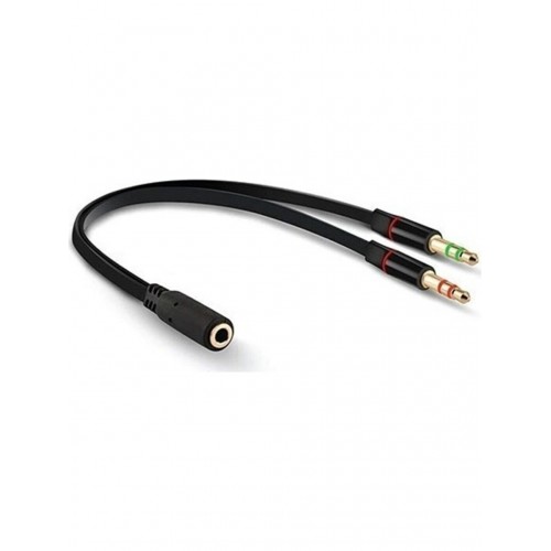 3.5mm Kulaklık Çevirici Tek Girişli Kulaklığı Çift Girişli Yapar Pc Laptop Uyumlu