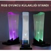 GM-01 Siyah RGB Işıklı Gaming Oyuncu Kulaklık Standı