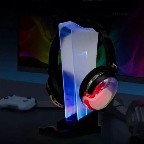 GM-01 Siyah RGB Işıklı Gaming Oyuncu Kulaklık Standı