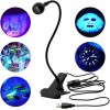 5v Ultraviyole Sahte Para Kontrol Cihazı - Sahte Para Kontrol Işığı USB LEDLi Klipsli Esnek Gövdeli Lamba UV Işık
