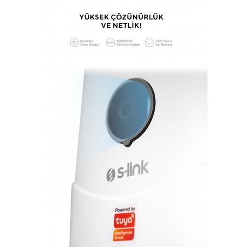 S-Link Swapp Sl-20 720p Hd Kameralı Akıllı Evcil Hayvan Besleyici Wi-fi Tuya Destekli